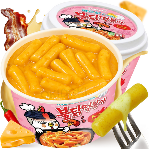 Samyang Buldak Hot Chicken Tteokbokki Spicy Carbonara 179g