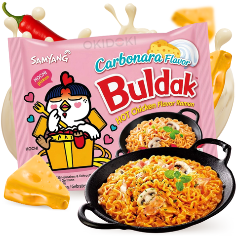 Samyang Buldak Ramen Hot Chicken Carbonara Picante (Halal) 130g