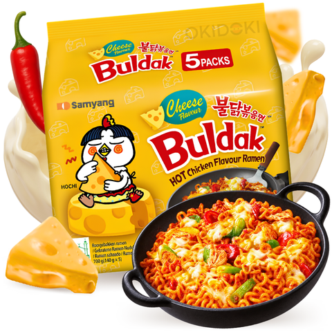 Samyang Buldak Ramen Hot Chicken Queso Picante (Halal) 140g x 5uds