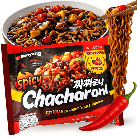 Samyang Fideos Chacharoni Jjajang Picante (Halal) 140g