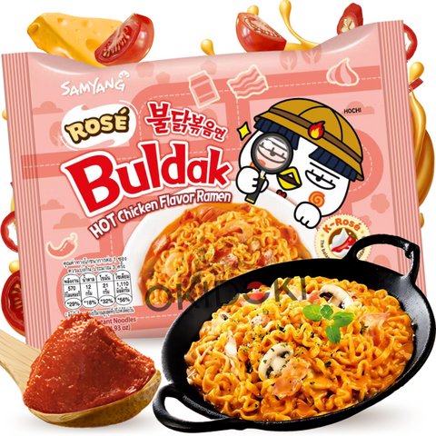 Samyang Buldak Hot Chicken Ramen con Salsa Rosé Pollo Picante (Halal) 140g