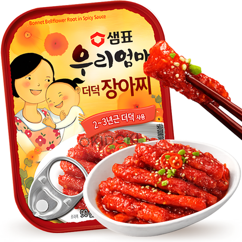 Sempio Deodeok Jangajji Picante (Raíces de Deodeok Encurtidas) (Banchan) 90g