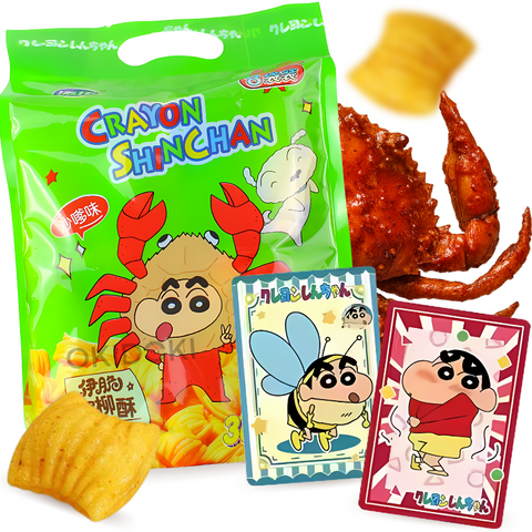 Snacks sabor Cangrejo Satay (con Tarjeta de Shin Chan) (8pks) 132g