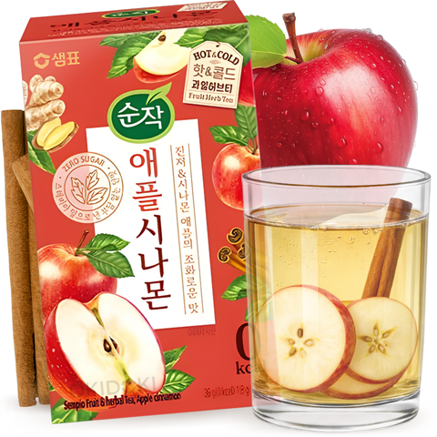 Soonjak Té Coreano de Manzana y Canela (1.8g x 20 Bolsitas) 36g
