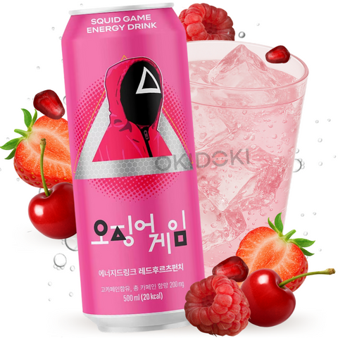 Squid Game Bebida Energética Punch de Frutos Rojos 500ml