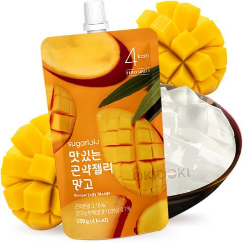 Sugarlolo Bebida de Jelly Konjac Sabor Mango (Sin Azúcar, Vegano) 150g