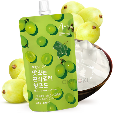 Sugarlolo Bebida de Jelly Konjac Sabor Uva Blanca (Sin Azúcar, Vegano) 150g