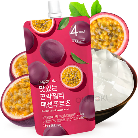 Sugarlolo Bebida de Jelly Konjac sabor Maracuyá (Sin Azúcar, Vegano) 150g