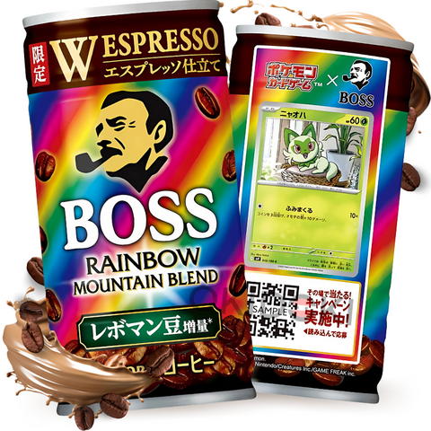 Suntory Boss Café Latte Rainbow Mountain Blend en Lata (Edición Pokémon) 185g