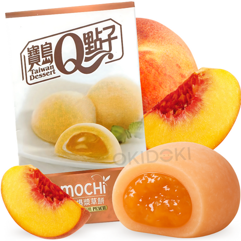 Taiwan Q Mochi con Mermelada de Melocotón 104g