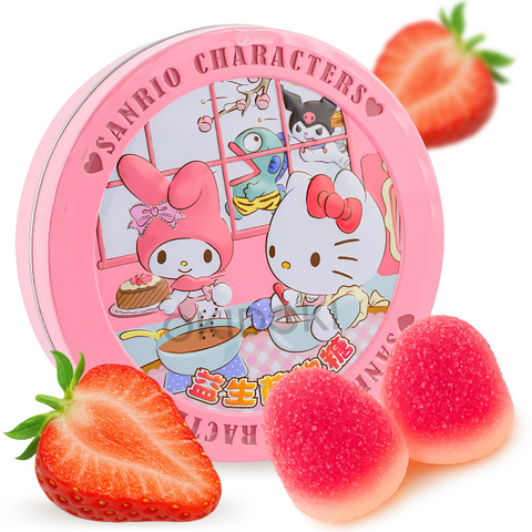 Taka's Sanrio Gominolas de Fresa (70% de Zumo) con Tarjeta 82g
