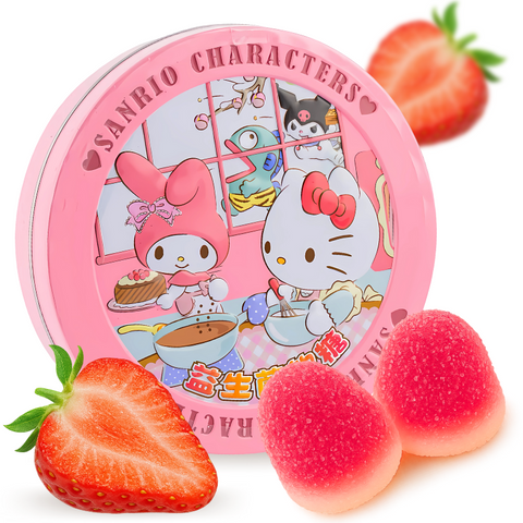 Taka's Sanrio Gominolas de Fresa (70% de Zumo) con Tarjeta 82g