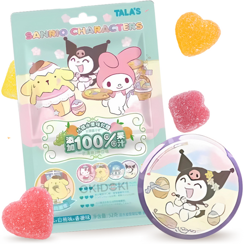 Tala's Gominolas de Frutas (con Badge Chapa de Sanrio Coleccionable) 52g