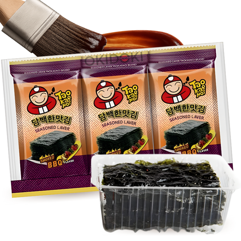 Tao Kae Noi Alga Nori Tostada Sabor BBQ Ahumado (Halal) 4g x 3pks