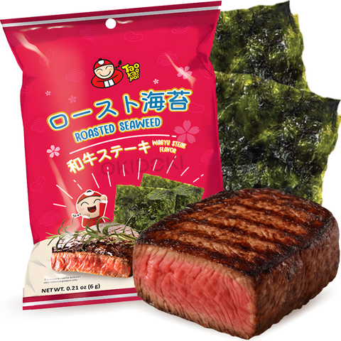 Tao Kae Noi Alga Nori Tostada Sabor Filete Wagyu (Halal) 6g