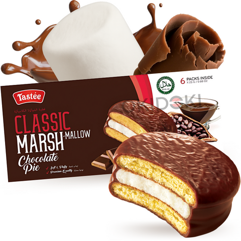 Tastee Choco Pie con Malvavisco Sabor Chocolate (Halal) 150g