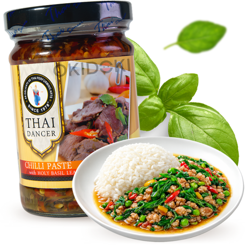 Thaise chilipasta met Indiase basilicum (halal, glutenvrij) 200 g