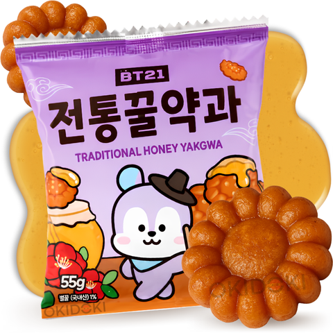 BT21 Yakgwa Tradicional com Mel (9 Designs) 55g