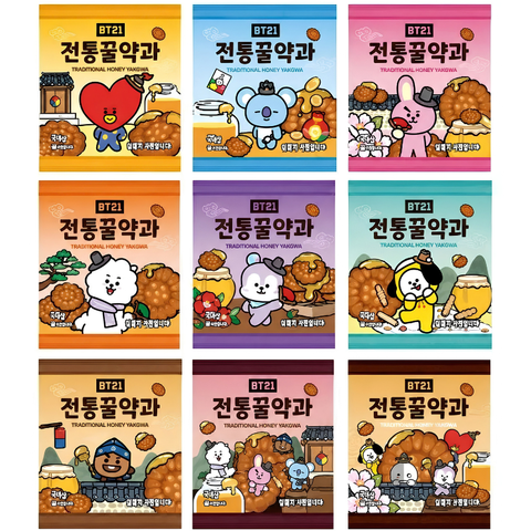 BT21 Yakgwa Tradicional com Mel (9 Designs) 55g