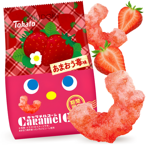 Tohato Caramel Corn Sabor Fresa Amaou 62g