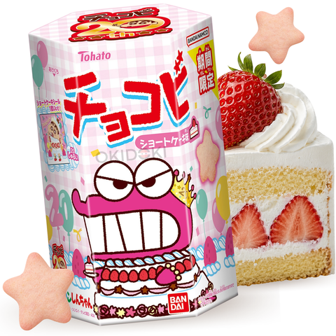 Tohato Chocobi Snack Sabor Tarta de Fresa (Pegatina Incluida) 18g