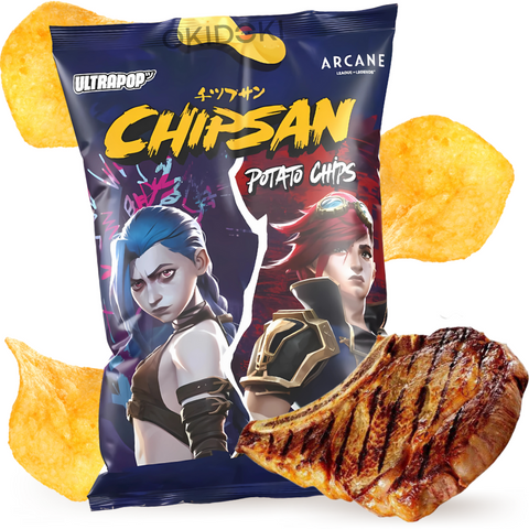 Ultrapop Chipsan Patatas Fritas sabor Barbacoa (Jinx vs Vi) 110g