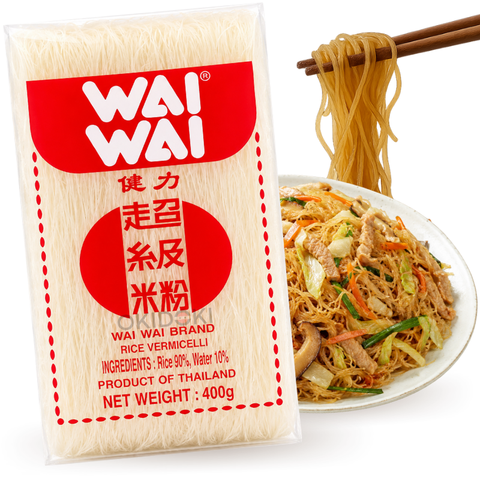 Macarrão de Arroz Wai Wai Vermicelli (Halal) 400g