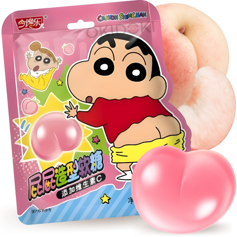 Wanmingtang Shin Chan Gominolas Sabor Melocotón 60g