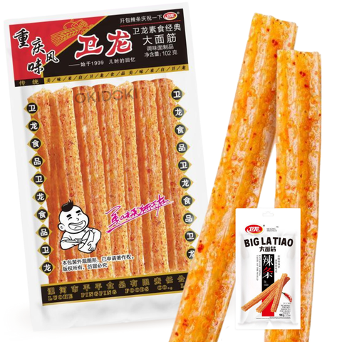 Weilong Latiao Grande Aperitivo de Trigo Picante 102g