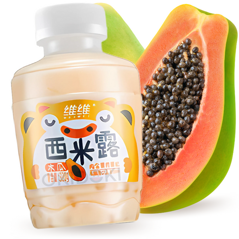 Weiwei Bebida con Jelly Sabor a Papaya 320g