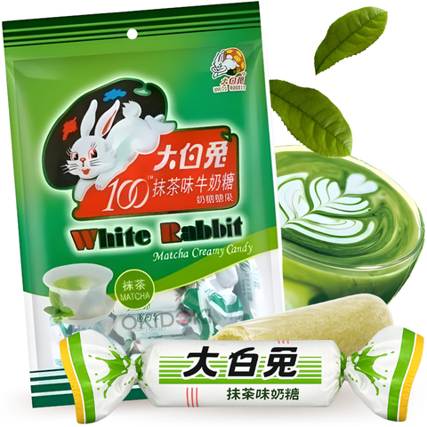 White Rabbit Caramelo de Leche Sabor Matcha 150g