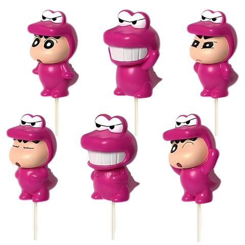 Lollipop sabor Fresa con Figura Coleccionable de Shin Chan 8g