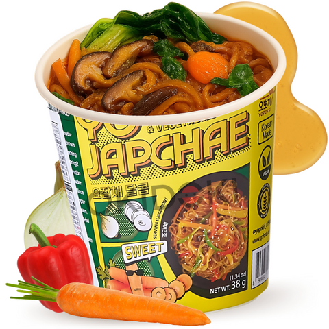 Yojapchae Cup Fideos Japchae Dulces (Vegano, Sin Gluten) 38g