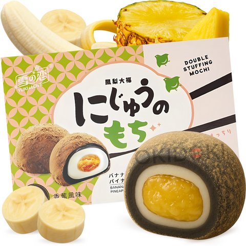 Yuki & Love Mochi Relleno de Pasta de Piña y Banana 180g