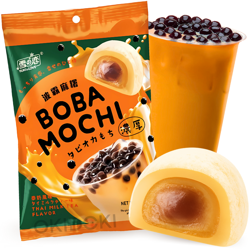 Yuki & Love Chá de Leite Tailandês Mochi (Halal) 120g | Mercado Asiático OKIDOKI – OKIDOKI Asian Market