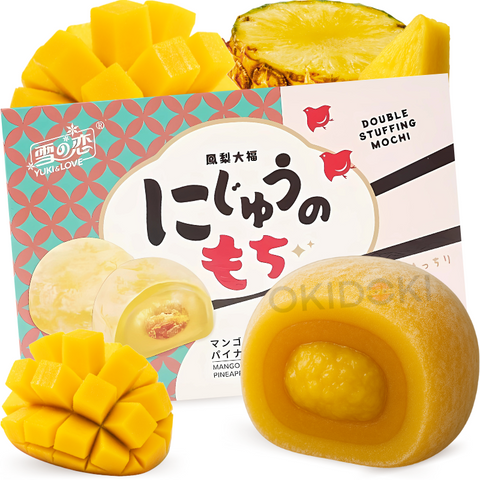 Yuki & Love Mochi Relleno de Pasta de Piña y Mango 180g