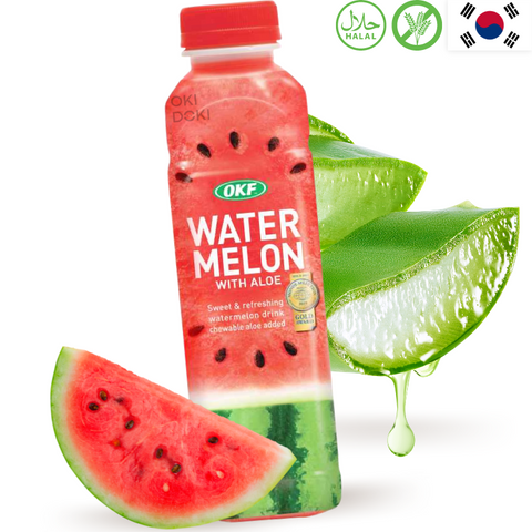 OKF Bebida de Sandia con Aloe Vera Sin Gluten 500ml