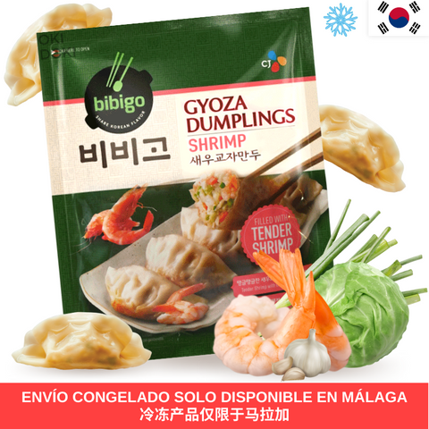 Gyozas congelados CJ BIBIGO com camarão e vegetais 400g
