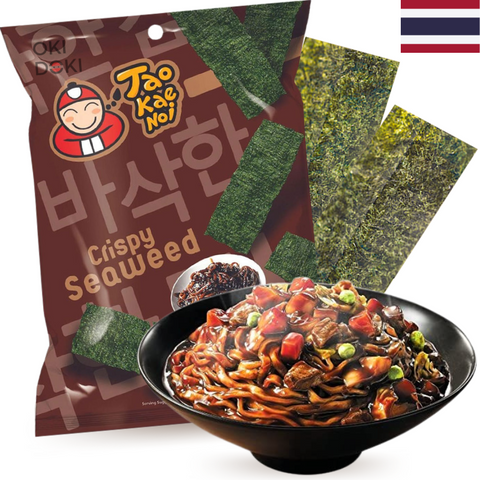 Tao Kae Noi Snacks Crocantes de Algas Marinhas Sabor Jajiang 32g