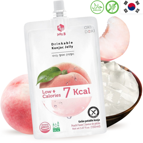 Jelly. B Bebida Konjac Jelly de Melocoton Sin Gluten 150ml