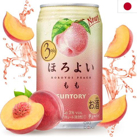 Suntory Horoyoi Momo Light Peach Alc Cocktail. 3% 350 ml