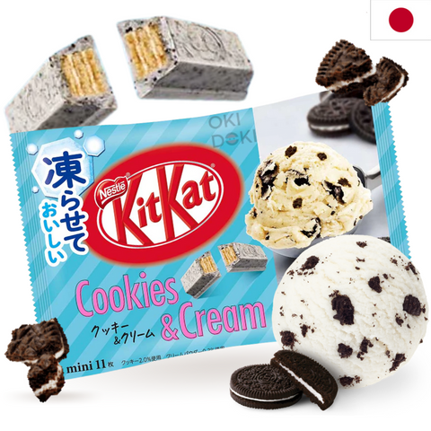 Kit Kat Mini Japanse Cookies &amp; Cream IJs 11 stuks