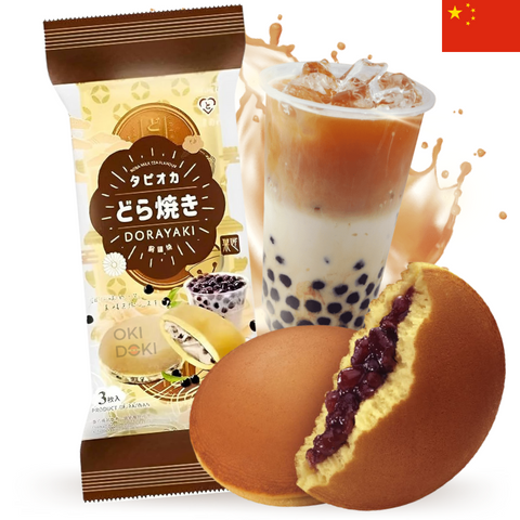 Tokimeki Dorayaki Bizcocho Japonés con Crema de Bubble Tea 3uds 165g