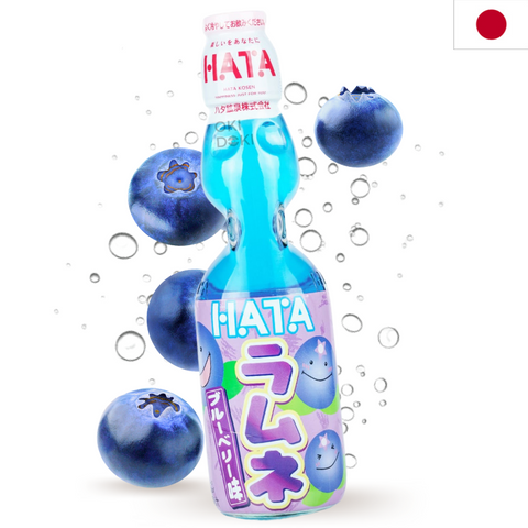 Hata Ramune Japonés Blueberry Arándano 200ml
