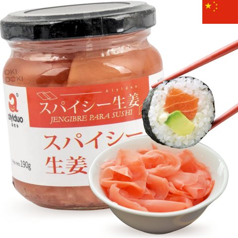 AIYIDUO Sushi Gari Roze Gember voor Sushi 190g