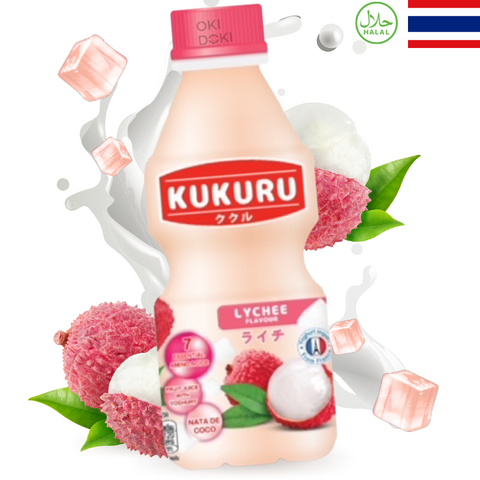 Kukuru Yakult Lichia Bebida de Lichia com Gelatina (Halal) 280ml