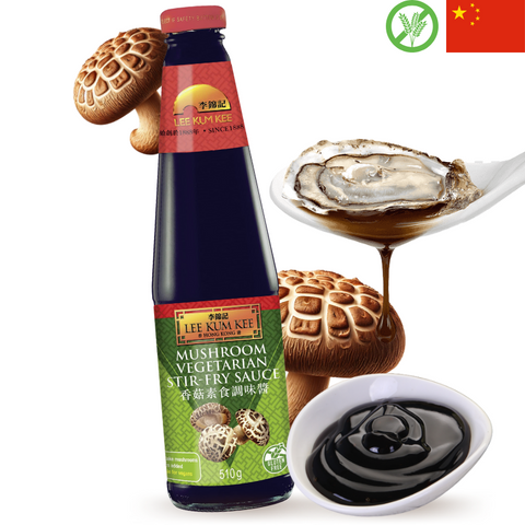 Lee Kum Kee Salsa de Ostra Vegetariana Sabor a Shiitake Sin Gluten 510g