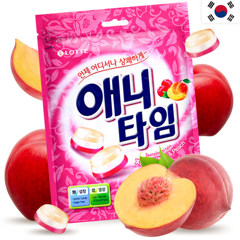 Lotte Bonbon Anytime Plum and Peach Candies 60g