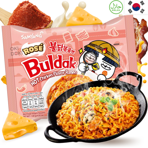 Samyang Buldak Hot Chicken Ramen Rosé Pollo Picante (Halal) 140g