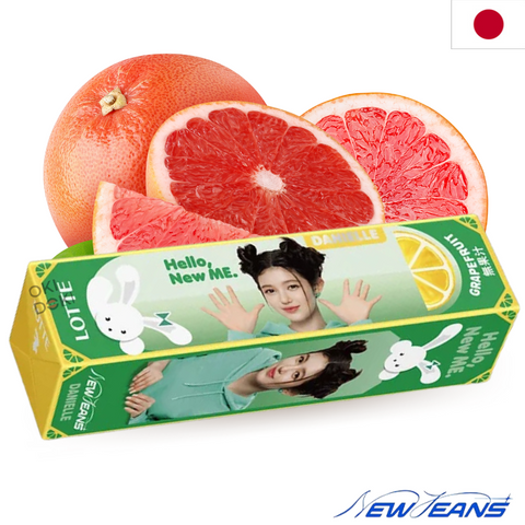Lotte Newjeans Grapefruit Smaak Kauwgom 9 stuks 24g (Willekeurig Ontwerp)